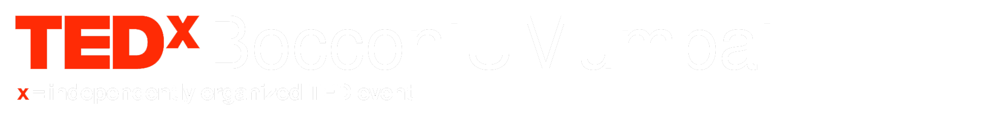 TEDxBocconiUMumbai Logo